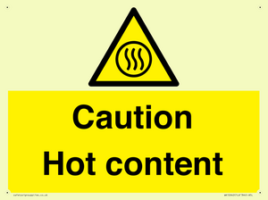 Caution Hot content